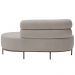 Chaise Mabel Encosto Direito Base Champagne Bouclé Sheep Bege Claro - Nexta Casa