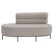 Chaise Mabel Encosto Esquerdo Base Champagne Bouclé Sheep Bege Claro - Nexta Casa