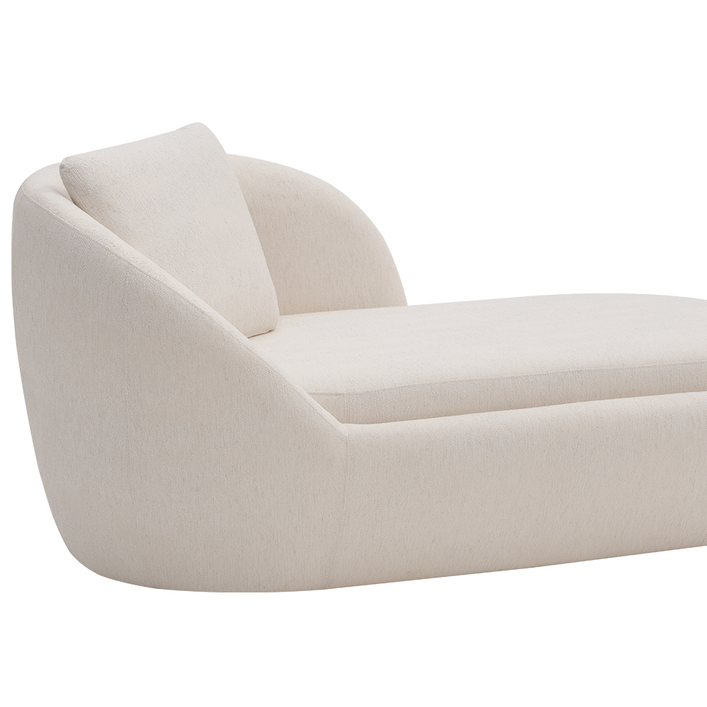 Chaise Para Sala Kaira 167cm Com Almofada Linho Bege Claro - Nexta Casa