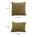 Kit 02 Almofadas Decorativas 30x45cm e 40x40cm Linhão Mostarda - Nexta Casa