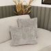 Kit 02 Almofadas Decorativas 30x45cm e 40x40cm Linhão Off White - Nexta Casa