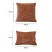 Kit 02 Almofadas Decorativas 30x45cm e 40x40cm Linhão Terracota - Nexta Casa