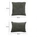 Kit 02 Almofadas Decorativas 30x45cm e 40x40cm Linhão Verde - Nexta Casa