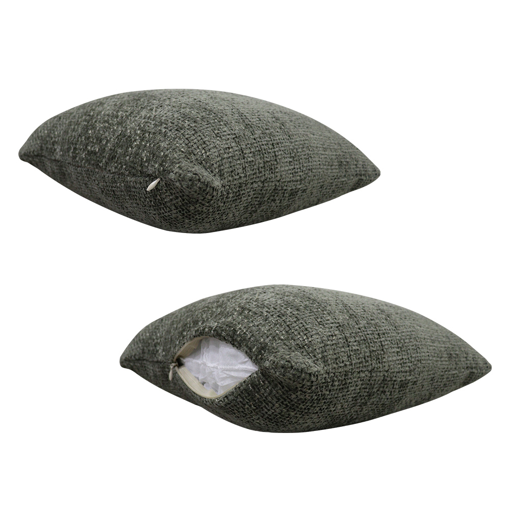 Kit 02 Almofadas Decorativas 30x45cm e 40x40cm Linhão Verde - Nexta Casa
