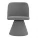 Kit 02 Cadeiras de Jantar Liz Base Fixa Linho Cinza - Nexta Casa