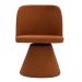 Kit 02 Cadeiras de Jantar Liz Base Fixa Linho Terracota - Nexta Casa