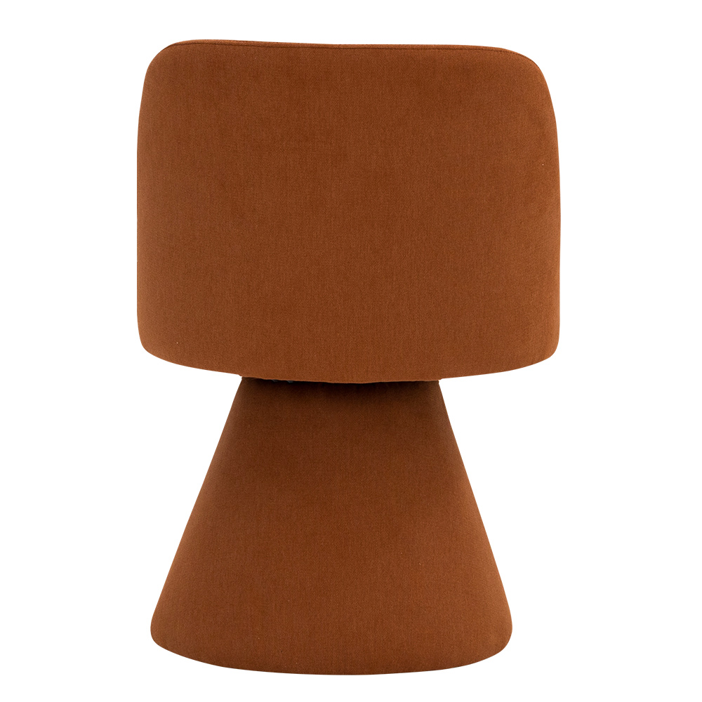 Kit 02 Cadeiras de Jantar Liz Base Fixa Linho Terracota - Nexta Casa