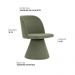 Kit 02 Cadeiras de Jantar Liz Base Fixa Linho Verde - Nexta Casa
