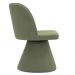 Kit 02 Cadeiras de Jantar Liz Base Fixa Linho Verde - Nexta Casa