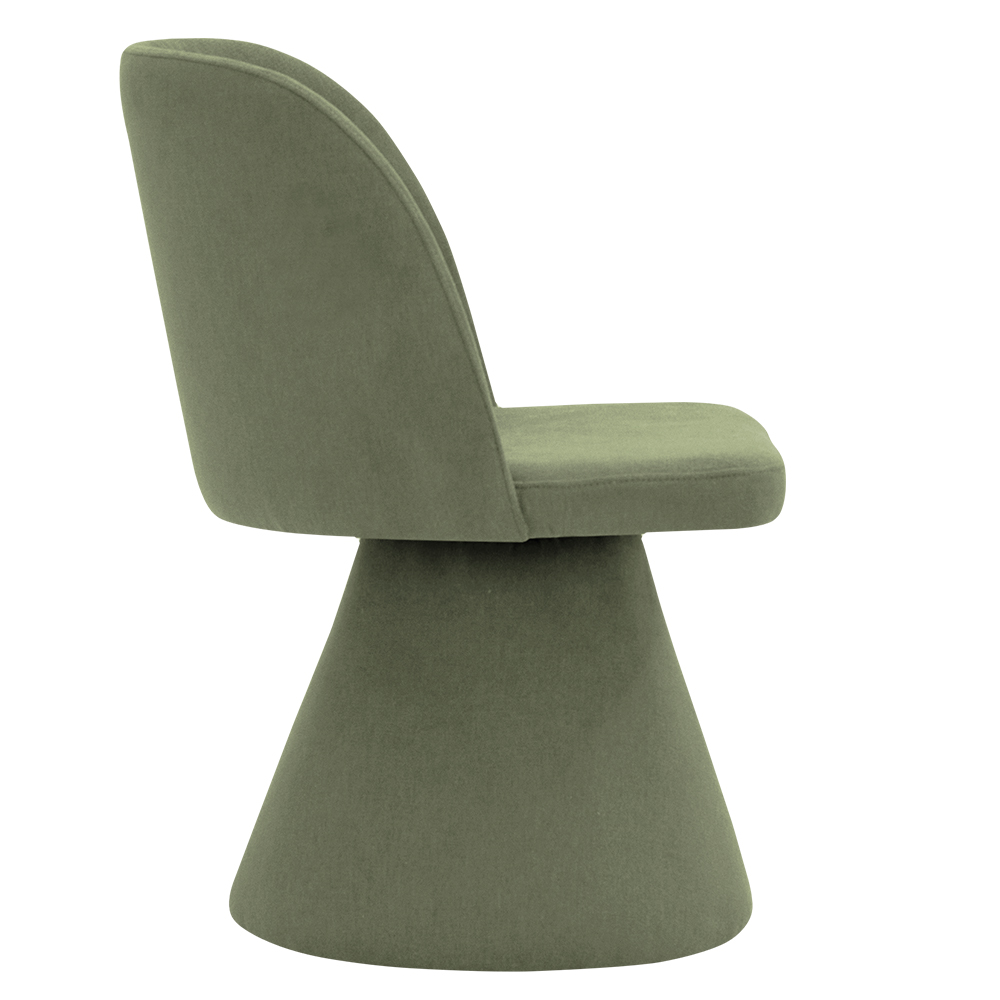Kit 02 Cadeiras de Jantar Liz Base Fixa Linho Verde - Nexta Casa