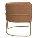 Kit 02 Poltronas Decorativas Betina Base Aço Ouro Fosco Bouclé Terracota - Nexta Casa
