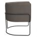 Kit 02 Poltronas Decorativas Betina Base Aço Preto Bouclé Marrom - Nexta Casa