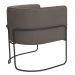 Kit 02 Poltronas Decorativas Betina Base Aço Preto Bouclé Marrom - Nexta Casa