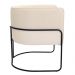 Kit 02 Poltronas Decorativas Betina Base Aço Preto Bouclé Off White - Nexta Casa
