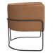 Kit 02 Poltronas Decorativas Betina Base Aço Preto Bouclé Terracota - Nexta Casa