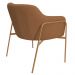 Kit 02 Poltronas Decorativas Jade Base Aço Ouro Fosco Bouclé Terracota - Nexta Casa