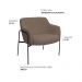 Kit 02 Poltronas Decorativas Jade Base Aço Preto Bouclé Marrom - Nexta Casa