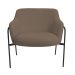 Kit 02 Poltronas Decorativas Jade Base Aço Preto Bouclé Marrom - Nexta Casa
