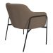 Kit 02 Poltronas Decorativas Jade Base Aço Preto Bouclé Marrom - Nexta Casa