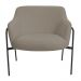 Kit 02 Poltronas Decorativas Jade Base Aço Preto Bouclé Marrom Claro - Nexta Casa