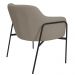 Kit 02 Poltronas Decorativas Jade Base Aço Preto Bouclé Marrom Claro - Nexta Casa