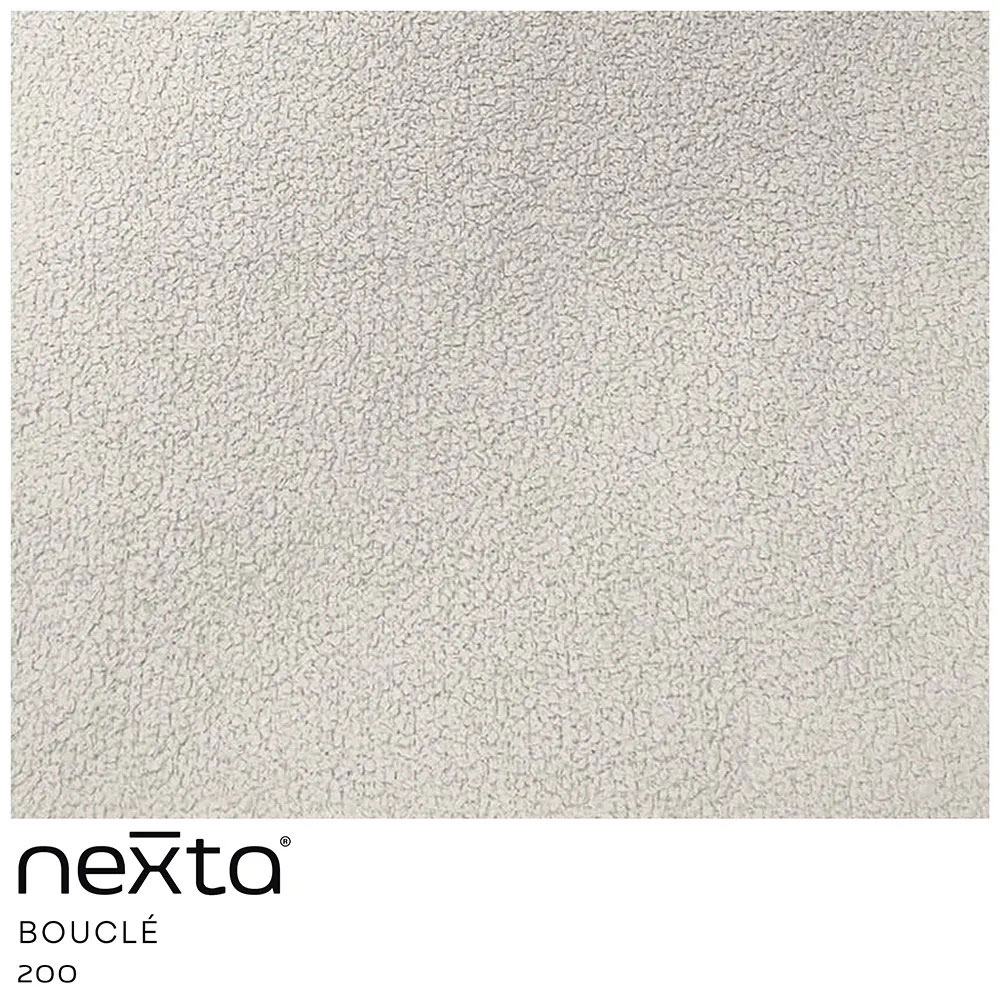 Kit 02 Poltronas Decorativas Jade Base Aço Preto Bouclé Off White - Nexta Casa