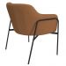 Kit 02 Poltronas Decorativas Jade Base Aço Preto Bouclé Terracota - Nexta Casa