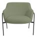 Kit 02 Poltronas Decorativas Jade Base Aço Preto Bouclé Verde - Nexta Casa