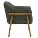 Kit 02 Poltronas Luna Base Madeira Poliéster Verde Musgo - Nexta Casa