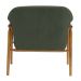 Kit 02 Poltronas Luna Base Madeira Poliéster Verde Musgo - Nexta Casa