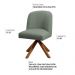 Kit 04 Cadeiras De Jantar Cléo Base Giromad Linho Verde - Nexta Casa