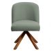 Kit 04 Cadeiras De Jantar Cléo Base Giromad Linho Verde - Nexta Casa