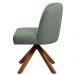 Kit 04 Cadeiras De Jantar Cléo Base Giromad Linho Verde - Nexta Casa