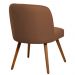 Kit 04 Cadeiras De Jantar Cléo Pés Palito Linho Terracota - Nexta Casa