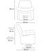 Kit Poltrona com Puff Bella Linho Off White Mesclado - Nexta Casa