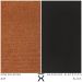 Kit Poltrona com Puff Turim Base Aço Preto Recouro Black Poliéster Terracota - Nexta Casa