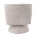 Poltrona Decorativa Agnes Base Giratória Linhão Aveludado Off White - Nexta Casa