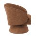 Poltrona Decorativa Agnes Base Giratória Linhão Aveludado Terracota - Nexta Casa