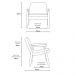 Poltrona Decorativa Antonela Base Madeira Natural Linho Bege Claro - Nexta Casa