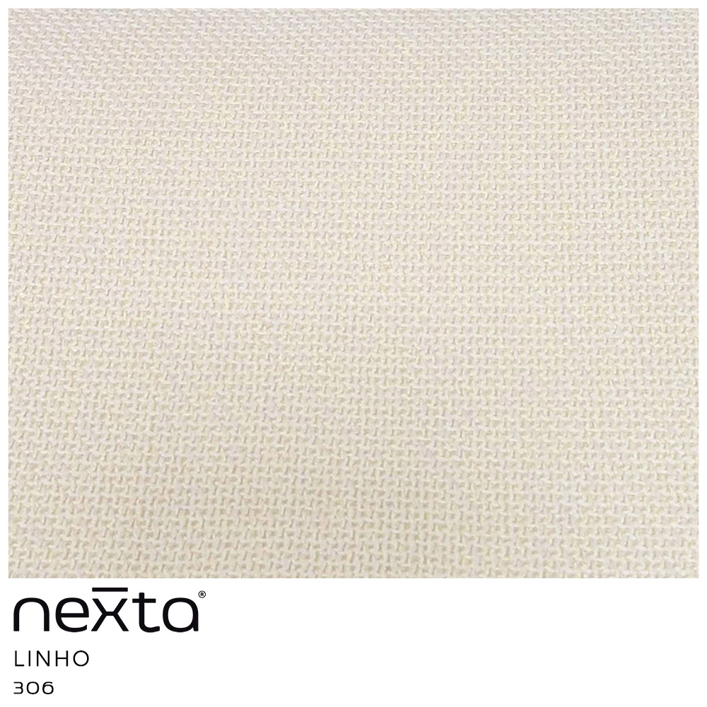 Poltrona Decorativa Antonela Base Madeira Natural Linho Bege Claro - Nexta Casa