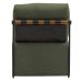 Poltrona Decorativa Aurea Base Aço Preto Linho Verde - Nexta Casa