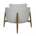 Poltrona Decorativa Austin Bouclé Cinza Claro - Nexta Casa