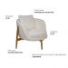 Poltrona Decorativa Austin Bouclé Off White - Nexta Casa