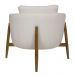 Poltrona Decorativa Austin Bouclé Off White - Nexta Casa