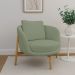 Poltrona Decorativa Austin Bouclé Verde Claro - Nexta Casa