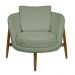 Poltrona Decorativa Austin Bouclé Verde Claro - Nexta Casa
