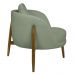 Poltrona Decorativa Austin Bouclé Verde Claro - Nexta Casa