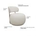 Poltrona Decorativa Greta Base Fixa Ouro Fosco Bouclé Off White - Nexta Casa