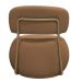 Poltrona Decorativa Greta Base Fixa Ouro Fosco Bouclé Terracota - Nexta Casa