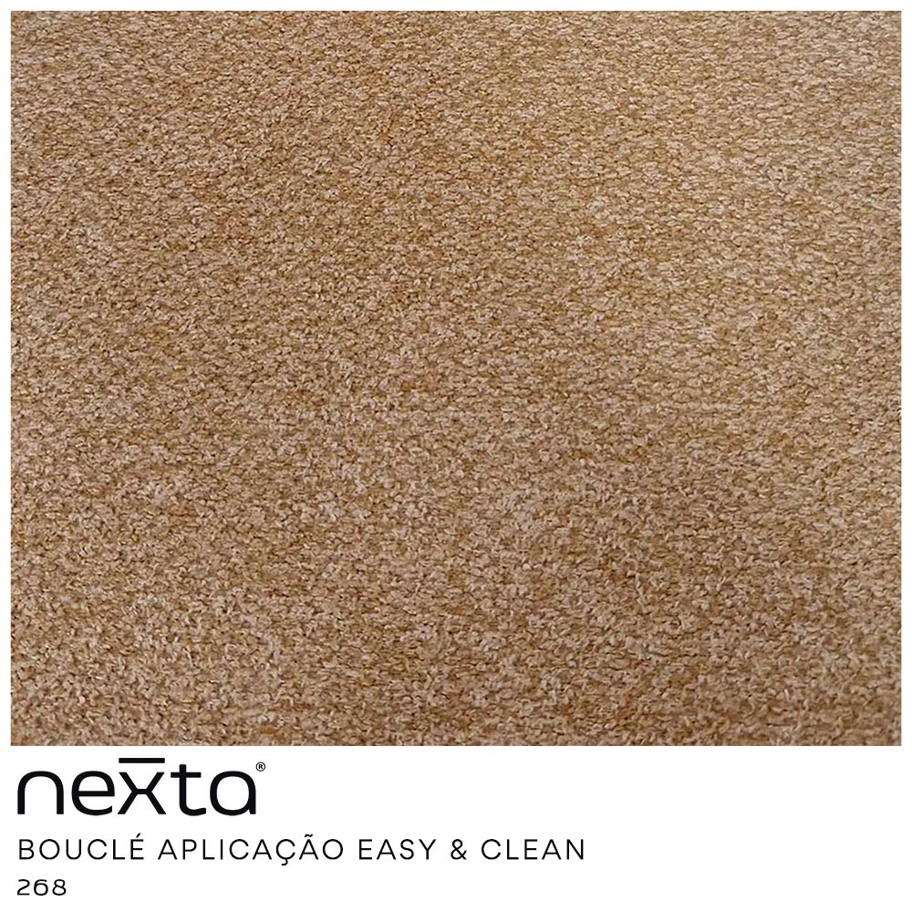 Poltrona Decorativa Greta Base Fixa Titânio Linho Bouclé Terracota - Nexta Casa